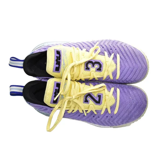C0 Auth NIKE LeBron 16 Lakers Heritage Atomic Violet Shoes CK4765-500 Size 11