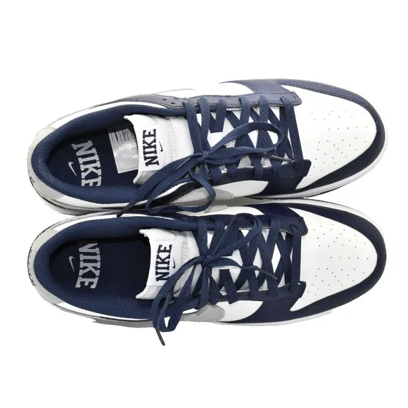 C0 NEW NIKE Dunk Low Midnight Navy Lt Smoke Grey Shoes FD9749-400 Size 11.5