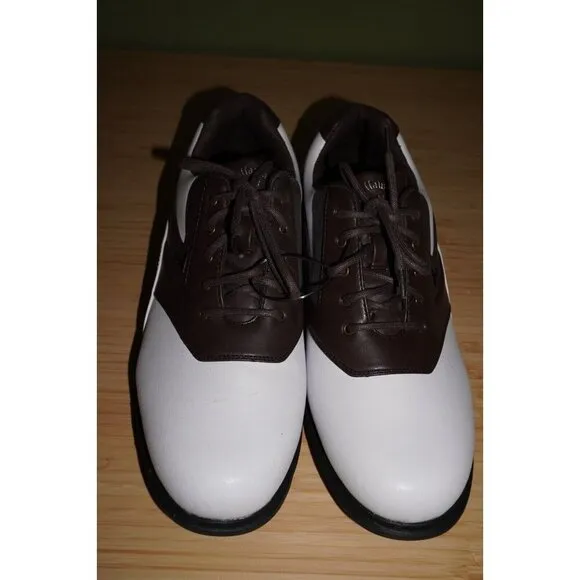 Callaway CG Sport Golf Shoes Cleats White Brown M392-14 Size 9.5