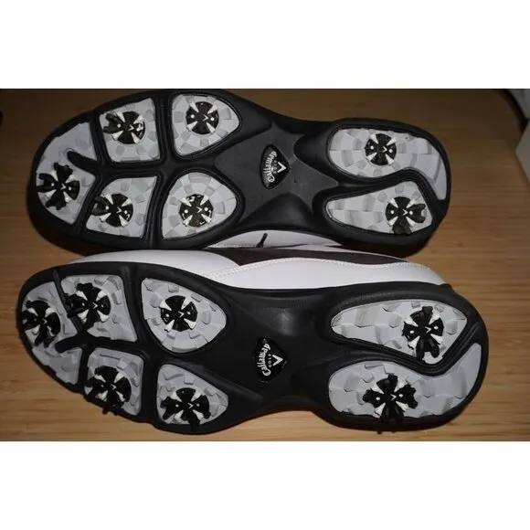 Callaway CG Sport Golf Shoes Cleats White Brown M392-14 Size 9.5