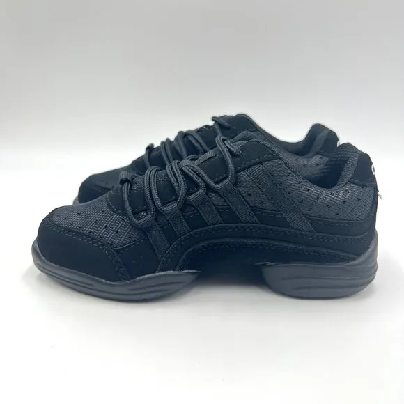 Capezio Little Girls Kids DS24 Rockit Black Split Sole Dance Sneakers Shoes 2M