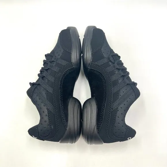Capezio Little Girls Kids DS24 Rockit Black Split Sole Dance Sneakers Shoes 2M