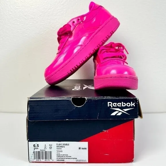 Cardi B x Reebok Coated Club C Double 'Dynamic Pink' Court Shoes Size 6.5