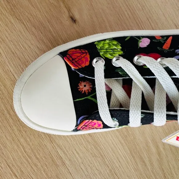 🤩Chuck Taylor All Star Move Platform Festival Fruits Floral Sz 7 Black A06064C
