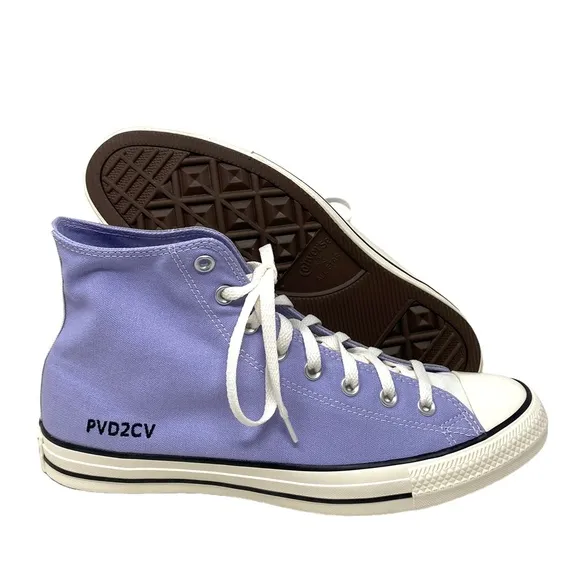 Converse Chuck Taylor Shoe High Top Gray Violet Canvas Men's Custom 152620C-WWVW
