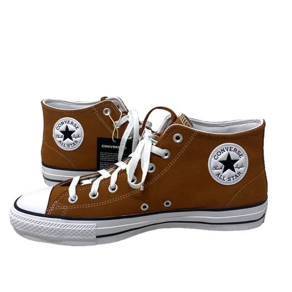 Converse CONS Chuck Taylor Pro Mid Sneakers Men's Shoes Suede Tawny Owl A04601C