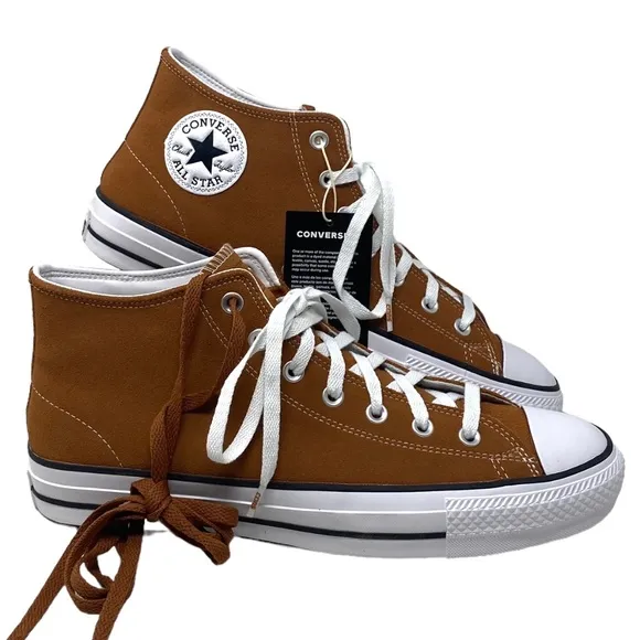 Converse CONS Chuck Taylor Pro Mid Sneakers Men's Shoes Suede Tawny Owl A04601C