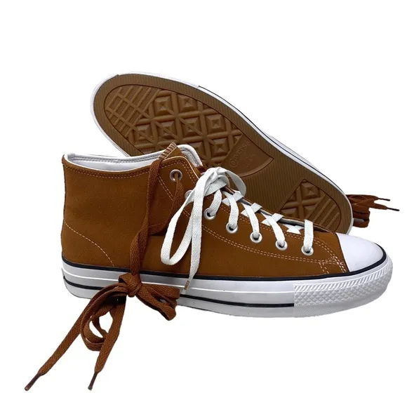 Converse CONS Chuck Taylor Pro Mid Sneakers Men's Shoes Suede Tawny Owl A04601C