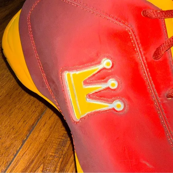 Dada‎ Baller Supreme Burgundy Gold Men Sneakers Shoes Size 13