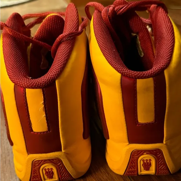 Dada‎ Baller Supreme Burgundy Gold Men Sneakers Shoes Size 13