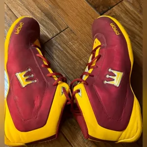 Dada‎ Baller Supreme Burgundy Gold Men Sneakers Shoes Size 13