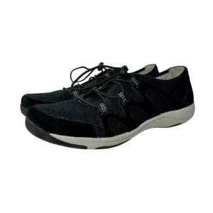 Dansko Sneakers Holland Suede Leather Slip On Shoes Bungee Comfy Black 40 9.5