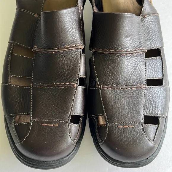 DUNHAM Monterey Fisherman Sandal Shoe 15 4E Extra‎ Wide Pebbled Leather Outdoor