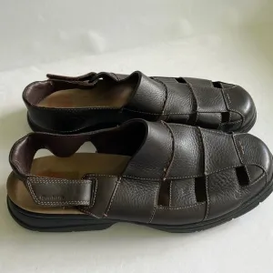 DUNHAM Monterey Fisherman Sandal Shoe 15 4E Extra‎ Wide Pebbled Leather Outdoor