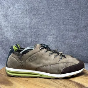 ECCO Espinho Speed Lace Hiking Shoes Sneakers Mens US 12-12.5 EUR 46 Tan Leather