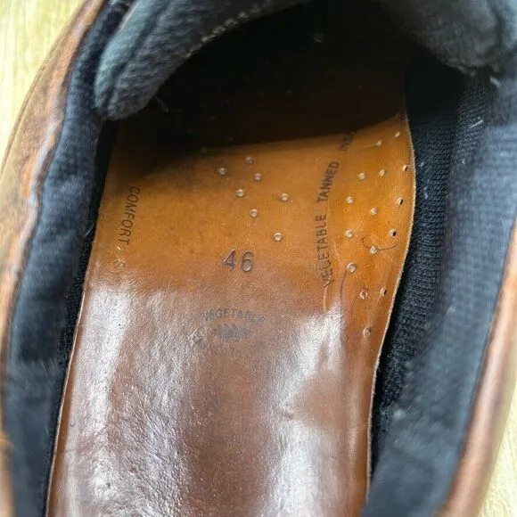 Ecco Track 25 Goretex Men's Size 12 EU 46 Brown Low Top Moc‎ Toe Shoes Leather