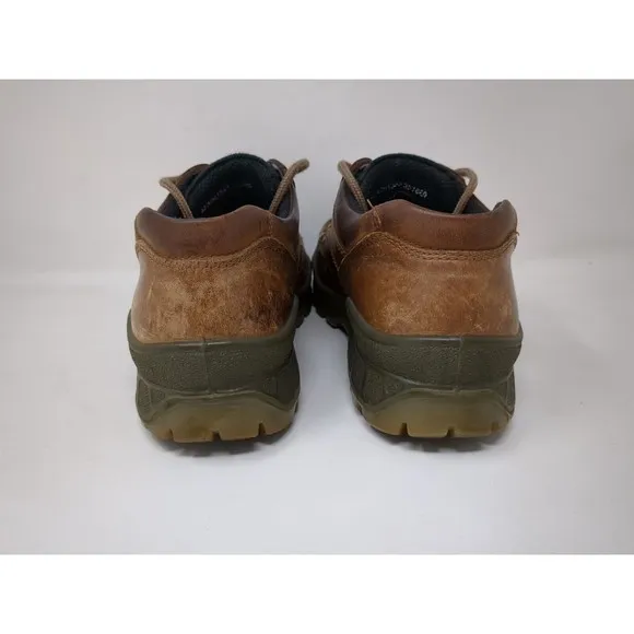 Ecco Track 25 Low Brown‎ Leather GoreTex Moc Toe Shoes Mens Size 42 US 8-8.5