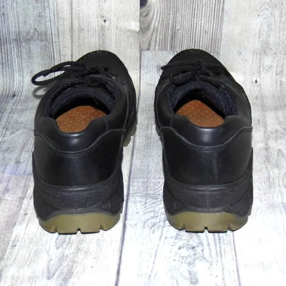 ECCO Track Gore-Tex Black Leather Shoes Mens Size 12-12.5 (EU 46)