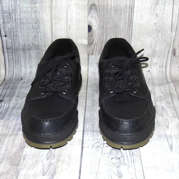 ECCO Track Gore-Tex Black Leather Shoes Mens Size 12-12.5 (EU 46)