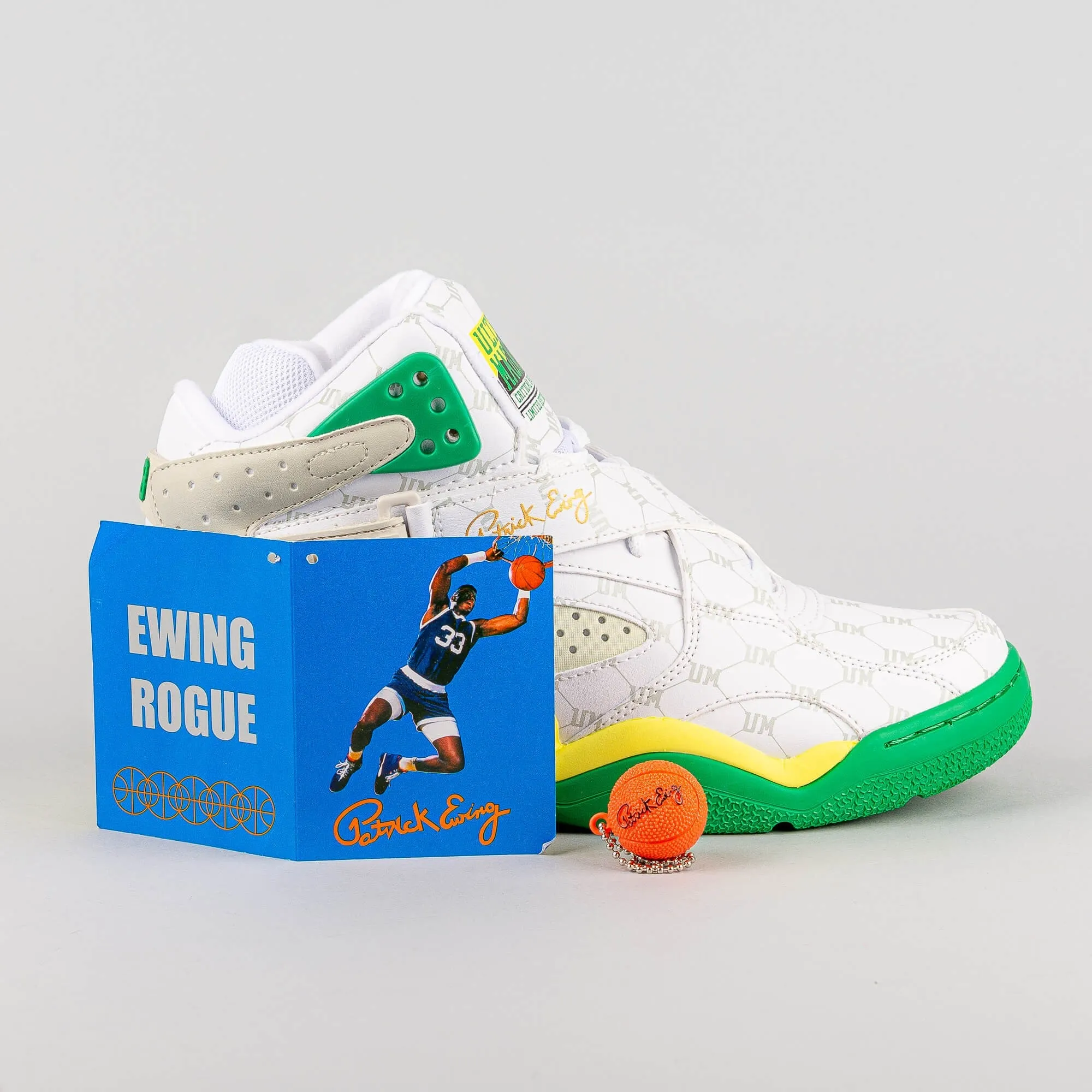 Ewing Athletics ROGUE x UltraMagnetic MCs “Critical Beatdown” White/Green/Yellow