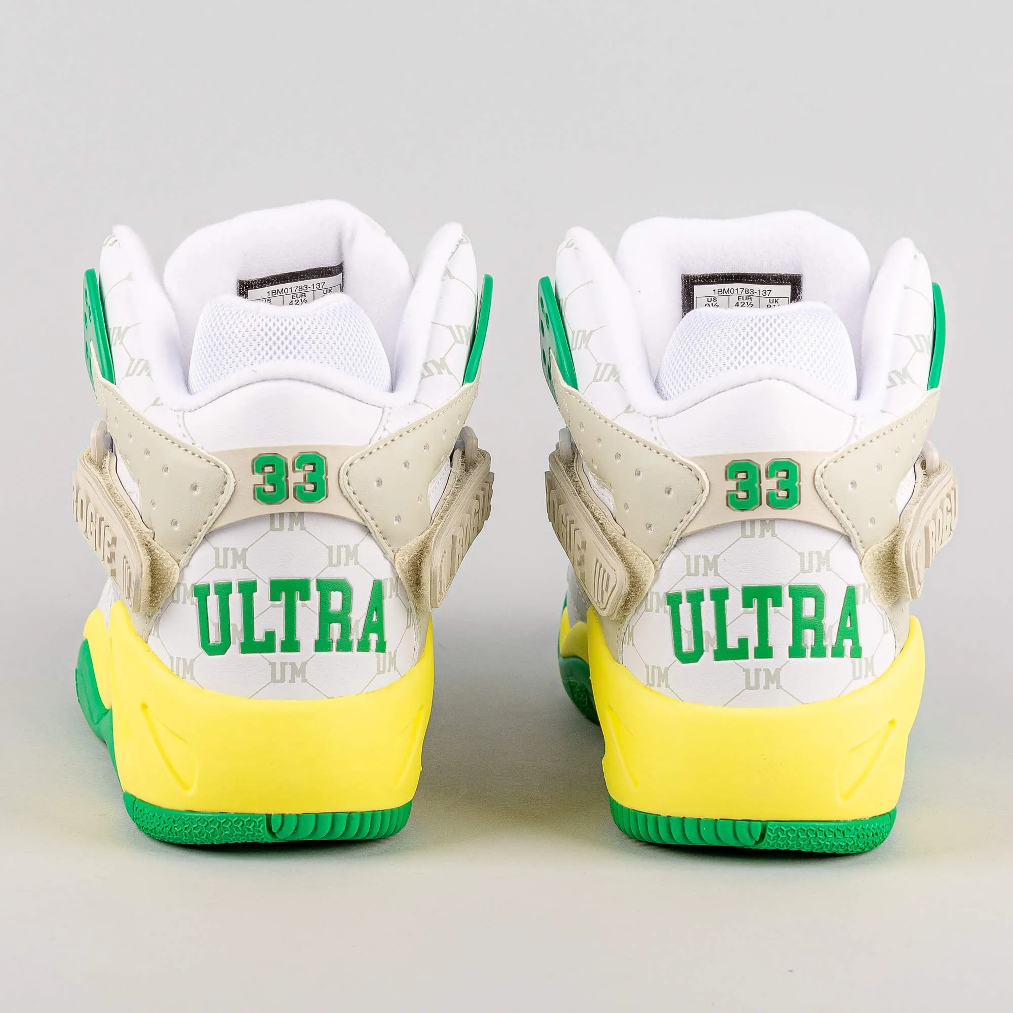 Ewing Athletics ROGUE x UltraMagnetic MCs “Critical Beatdown” White/Green/Yellow