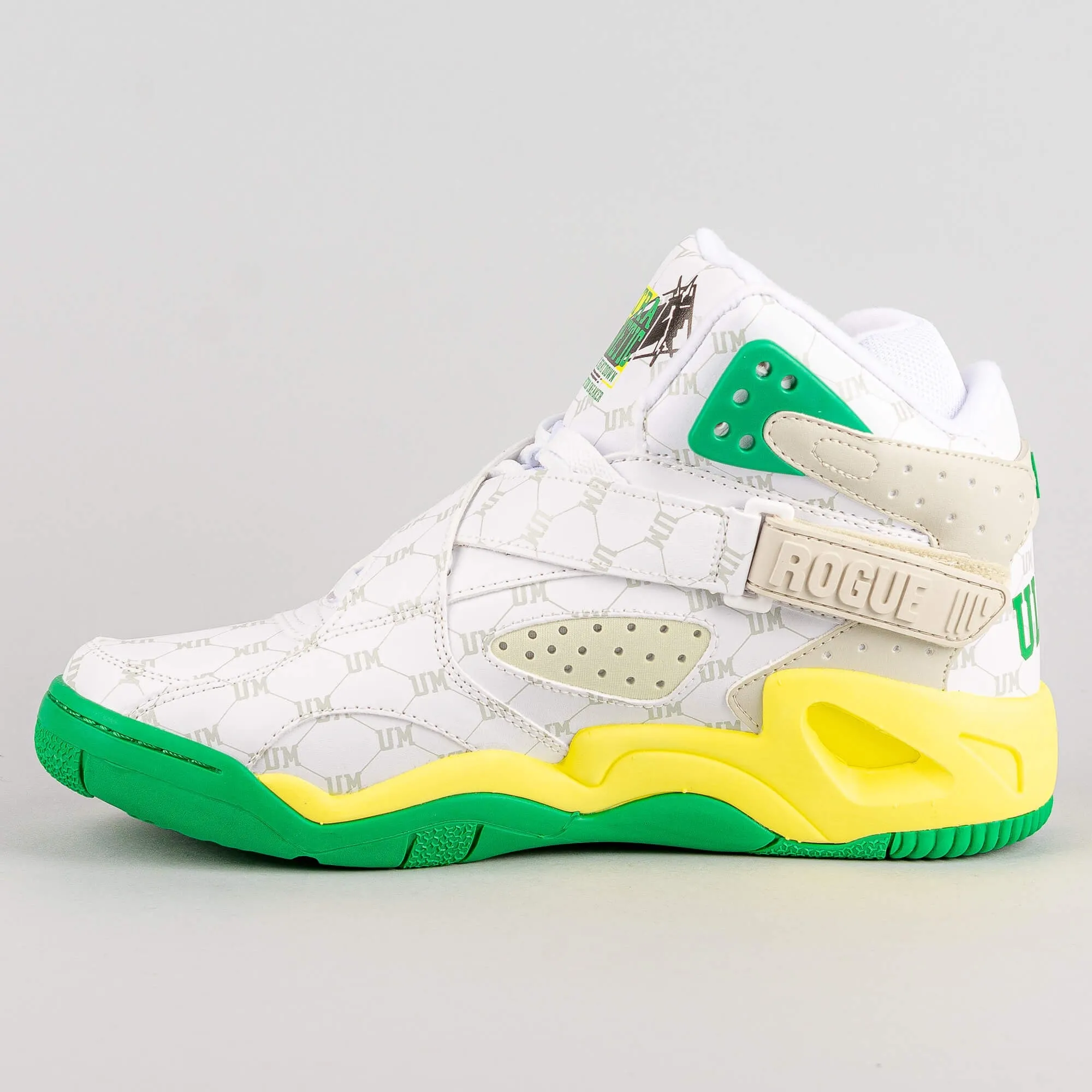 Ewing Athletics ROGUE x UltraMagnetic MCs “Critical Beatdown” White/Green/Yellow