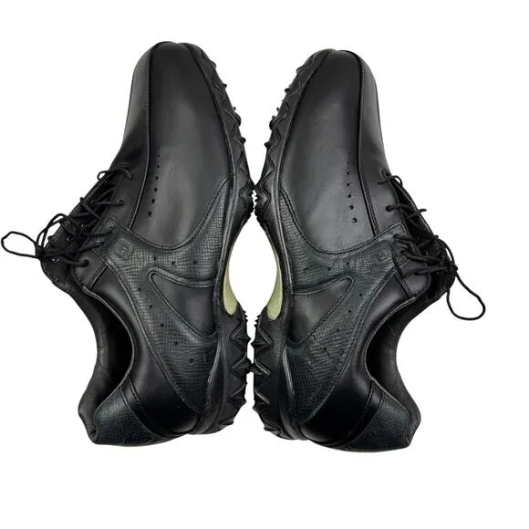 Footjoy Contour Series FJ#54184 Black Golf Softspike Shoes Men's Size 12XW