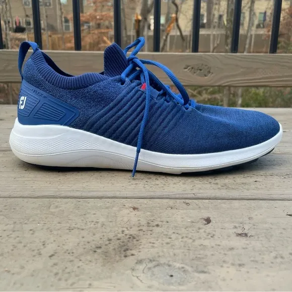 FootJoy FJ Flex XP waterproof blue spikeless golf shoes size 11.5 M