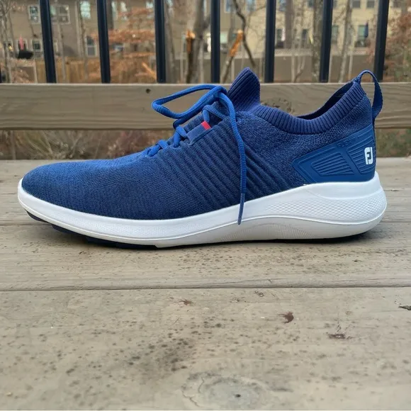 FootJoy FJ Flex XP waterproof blue spikeless golf shoes size 11.5 M