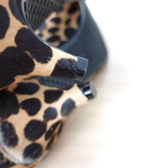 FRANCES VALENTINE Shoes 7 Sandals Leopard Pump Heels Pointed Court Elizabeth