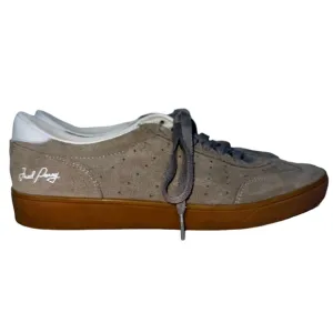 Fred Perry Men’s Hazelnut &amp; Tan Suede Lace Up Court Sneakers- Size 10