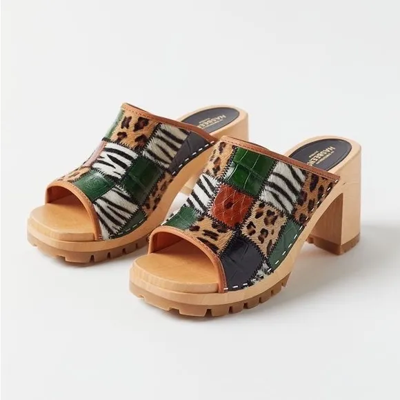 Free People Swedish Hasbeens BNWTJungle Mule Clog Sandal Size 8