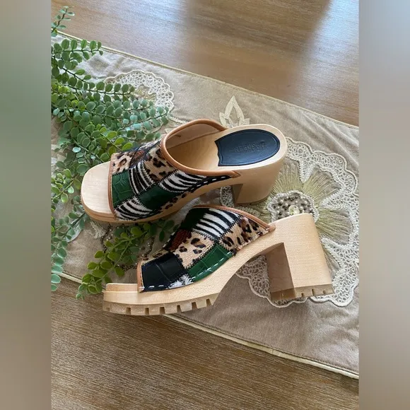 Free People Swedish Hasbeens BNWTJungle Mule Clog Sandal Size 8