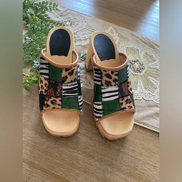 Free People Swedish Hasbeens BNWTJungle Mule Clog Sandal Size 8