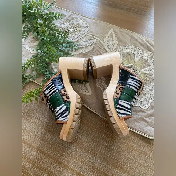 Free People Swedish Hasbeens BNWTJungle Mule Clog Sandal Size 8