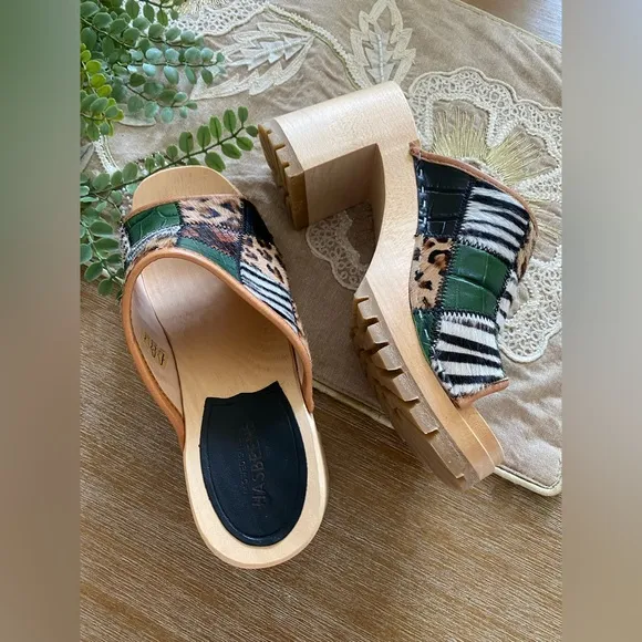 Free People Swedish Hasbeens BNWTJungle Mule Clog Sandal Size 8