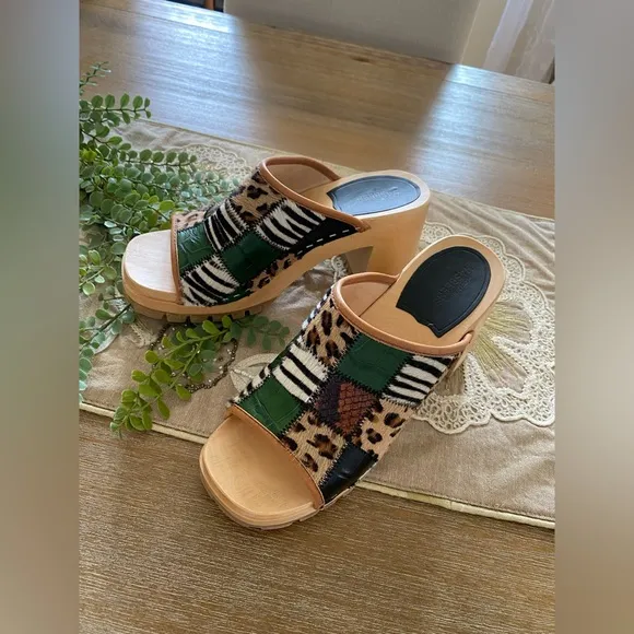 Free People Swedish Hasbeens BNWTJungle Mule Clog Sandal Size 8