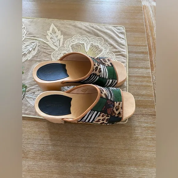 Free People Swedish Hasbeens BNWTJungle Mule Clog Sandal Size 8