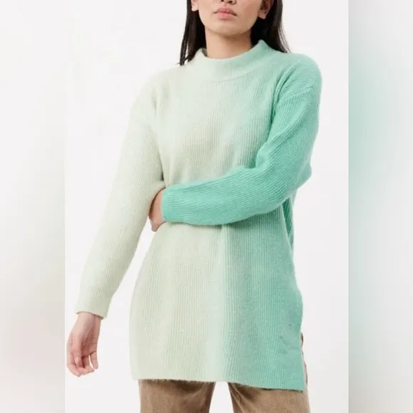 FRNCH Sweater in Turquoise Size Medium