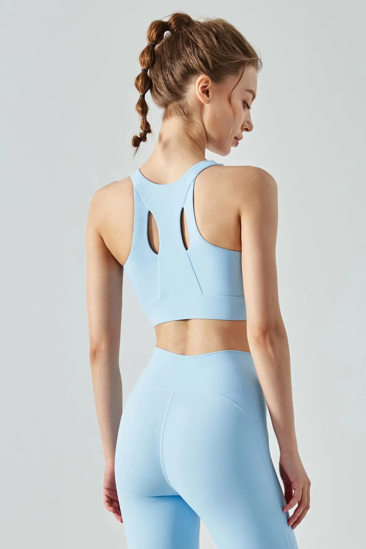 Front Closure Sports Bra & Leggings Activewear Set
