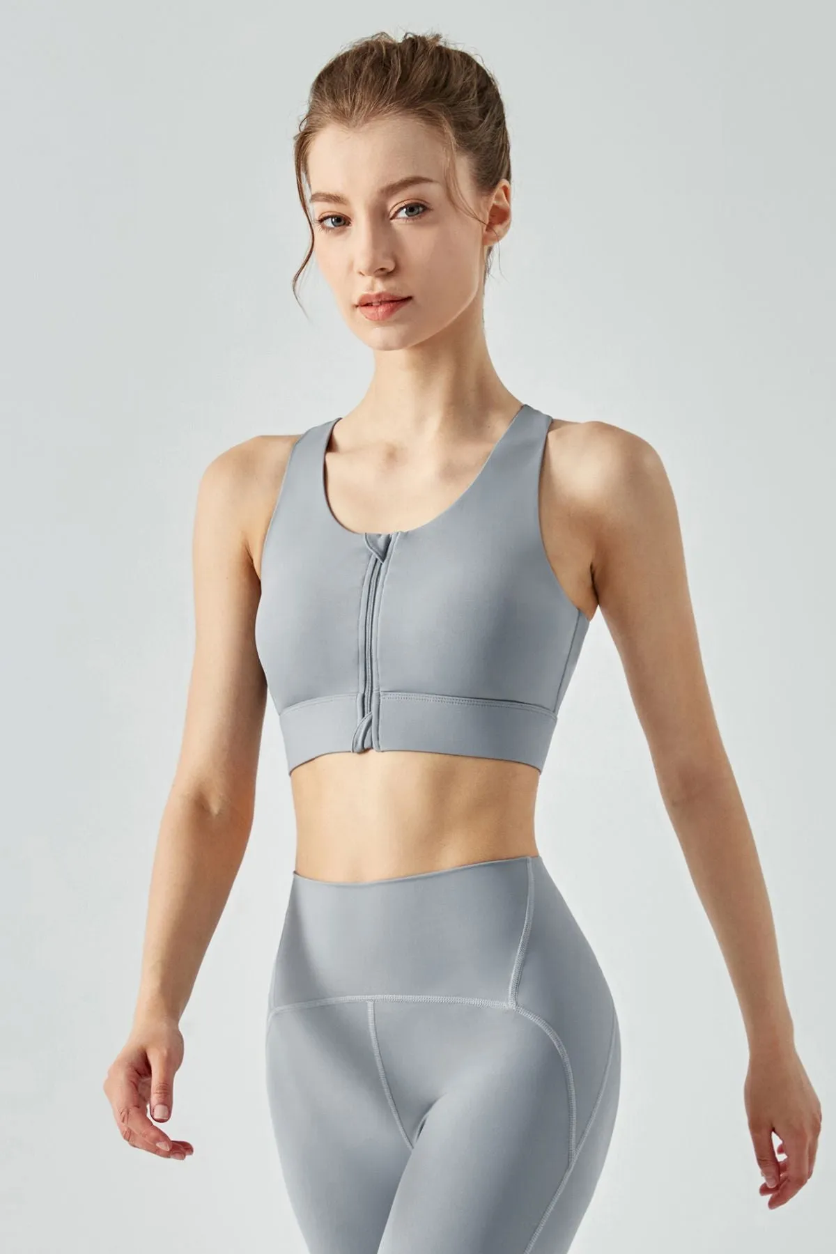 Front Closure Sports Bra & Leggings Activewear Set