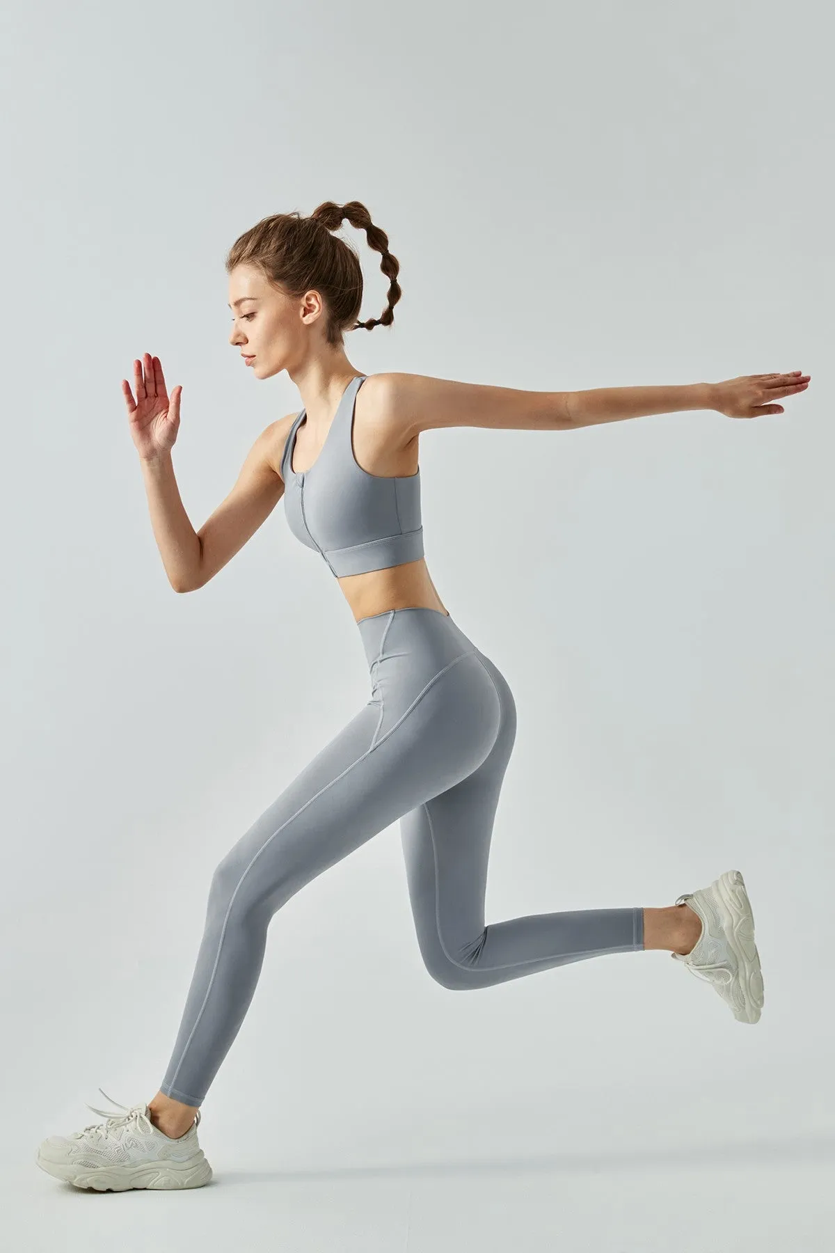 Front Closure Sports Bra & Leggings Activewear Set