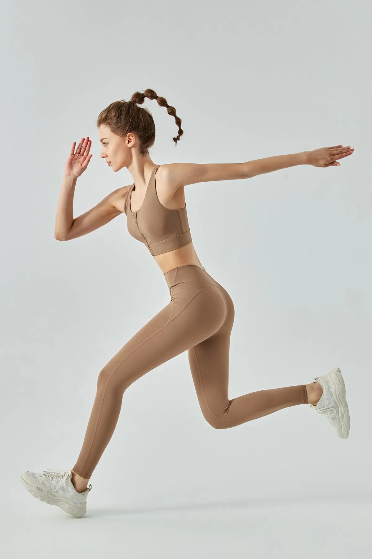Front Closure Sports Bra & Leggings Activewear Set