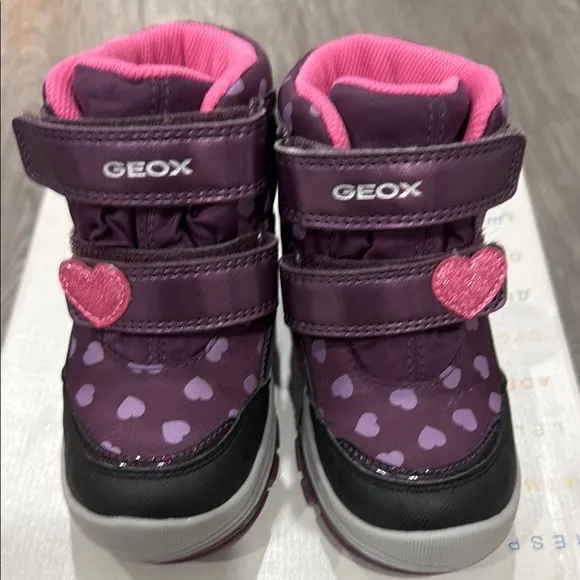 Geox Kids' Purple Heart Shoes