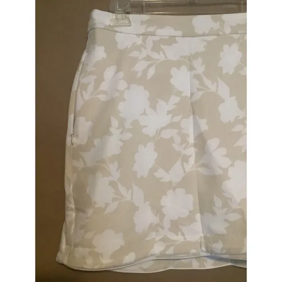 G/FORE Tonal Floral Women's Skort Size 4 Tan Golf NWT MSRP $145