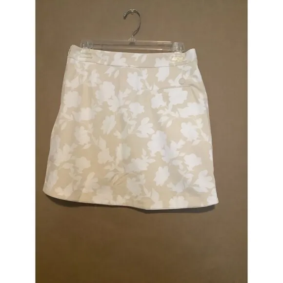G/FORE Tonal Floral Women's Skort Size 4 Tan Golf NWT MSRP $145