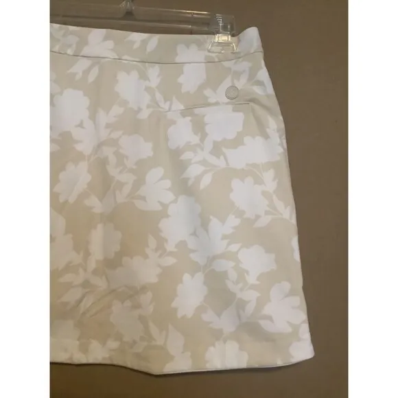 G/FORE Tonal Floral Women's Skort Size 4 Tan Golf NWT MSRP $145
