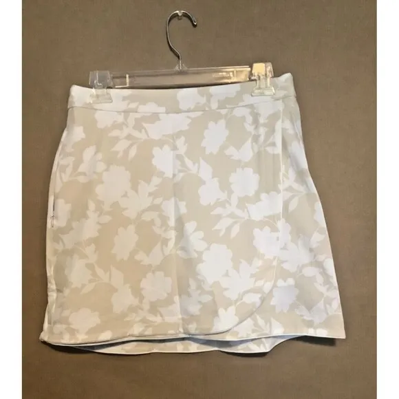 G/FORE Tonal Floral Women's Skort Size 4 Tan Golf NWT MSRP $145