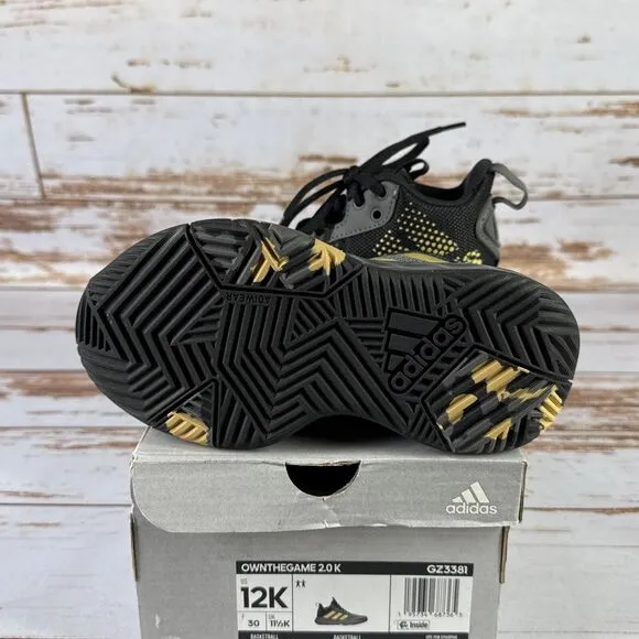 Girl's Sneakers adidas Ownthegame 2.0 Basketball Shoe Size 12 Youth