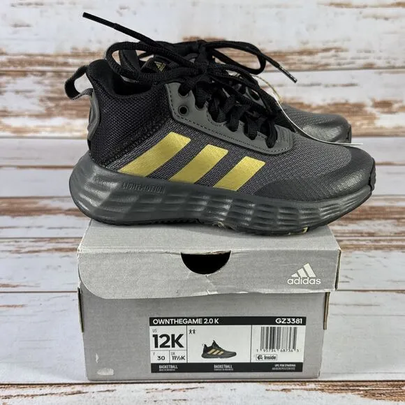 Girl's Sneakers adidas Ownthegame 2.0 Basketball Shoe Size 12 Youth